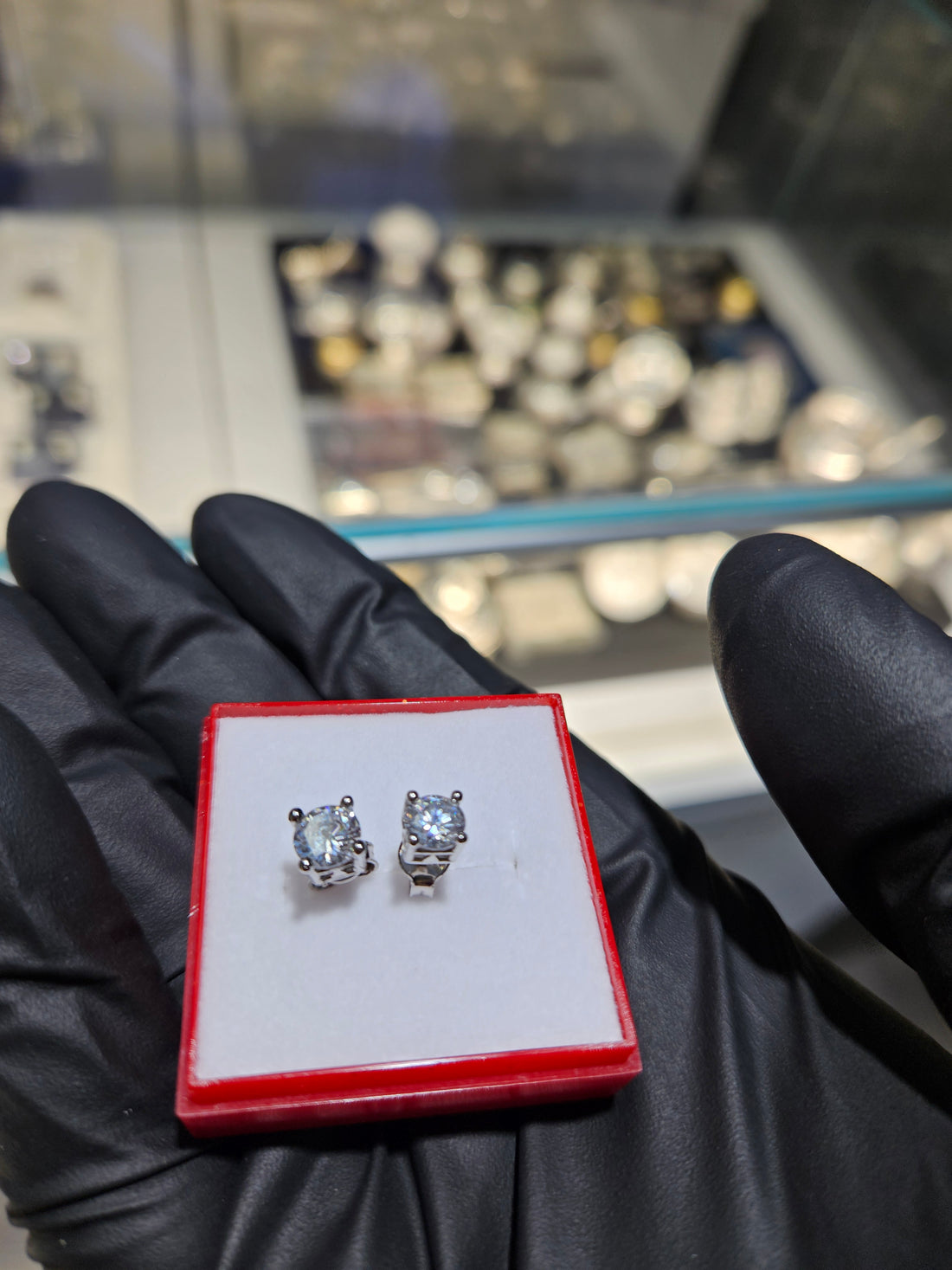 925 Silver CZ Studs Men's