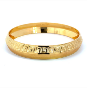 22k Yellow Gold Mens Kada measuring 13mm